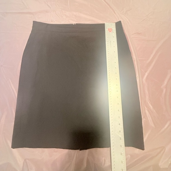 DKNY Black Wool Pencil Knee Length Skirt Size 10 - Picture 6 of 7